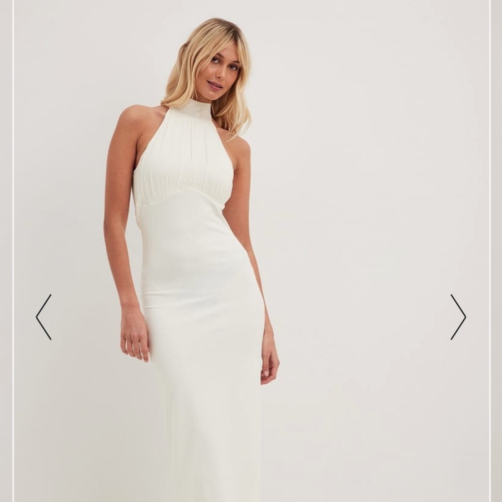 Nakd front tie elegant mock neck dress